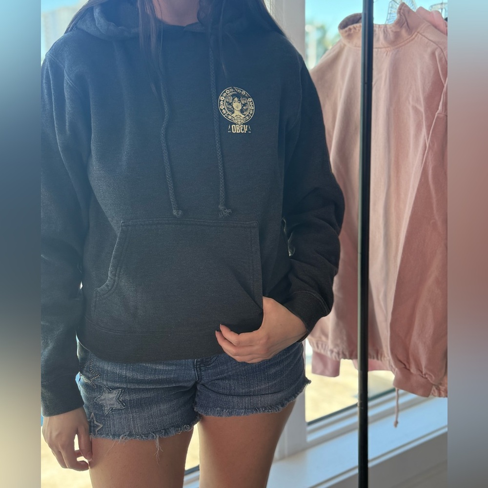 Obey Women's Charcoal Hoodie